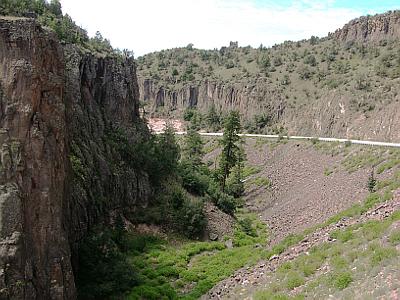 Switchback on NM highway 32 near Jewett Lake