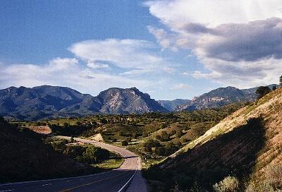 Mogollon Mountains - view from near the Leopold Vista rest area.