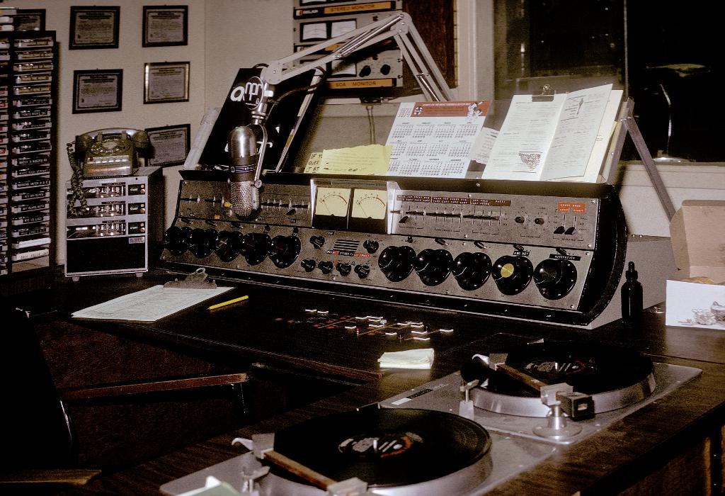 KRWG-FM Radio control board, 1974